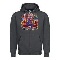 Smoke usa truck Zipper Hoodie - Zillion Design Studio