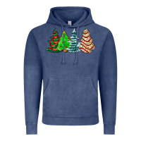 Vintage Denim Christmas tree cakes and Christmas trees  ado Vintage Hoodie - AdoDesignShop