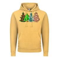 Vintage Mustard Christmas tree cakes and Christmas trees  ado Vintage Hoodie - AdoDesignShop