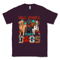 Plum less people more dogs Classic Tee - texasbilliewilder