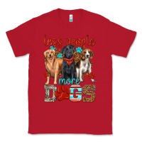 Red less people more dogs Classic Tee - texasbilliewilder