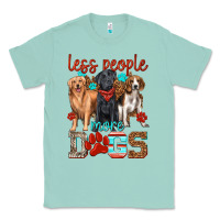Seafoam less people more dogs Classic Tee - texasbilliewilder