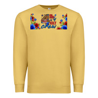 Antique Gold floral 4th of july crew 16oz libbey cup Premium Sweatshirt - HRA Design Shop