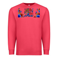 Cardinal floral 4th of july crew 16oz libbey cup Premium Sweatshirt - HRA Design Shop