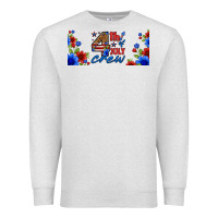 Oatmeal Heather floral 4th of july crew 16oz libbey cup Premium Sweatshirt - HRA Design Shop