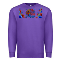 Purple floral 4th of july crew 16oz libbey cup Premium Sweatshirt - HRA Design Shop