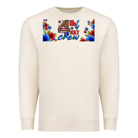 Sandshell floral 4th of july crew 16oz libbey cup Premium Sweatshirt - HRA Design Shop