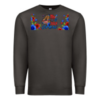 Smoke floral 4th of july crew 16oz libbey cup Premium Sweatshirt - HRA Design Shop