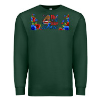 Sports Green floral 4th of july crew 16oz libbey cup Premium Sweatshirt - HRA Design Shop