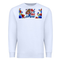 White floral 4th of july crew 16oz libbey cup Premium Sweatshirt - HRA Design Shop