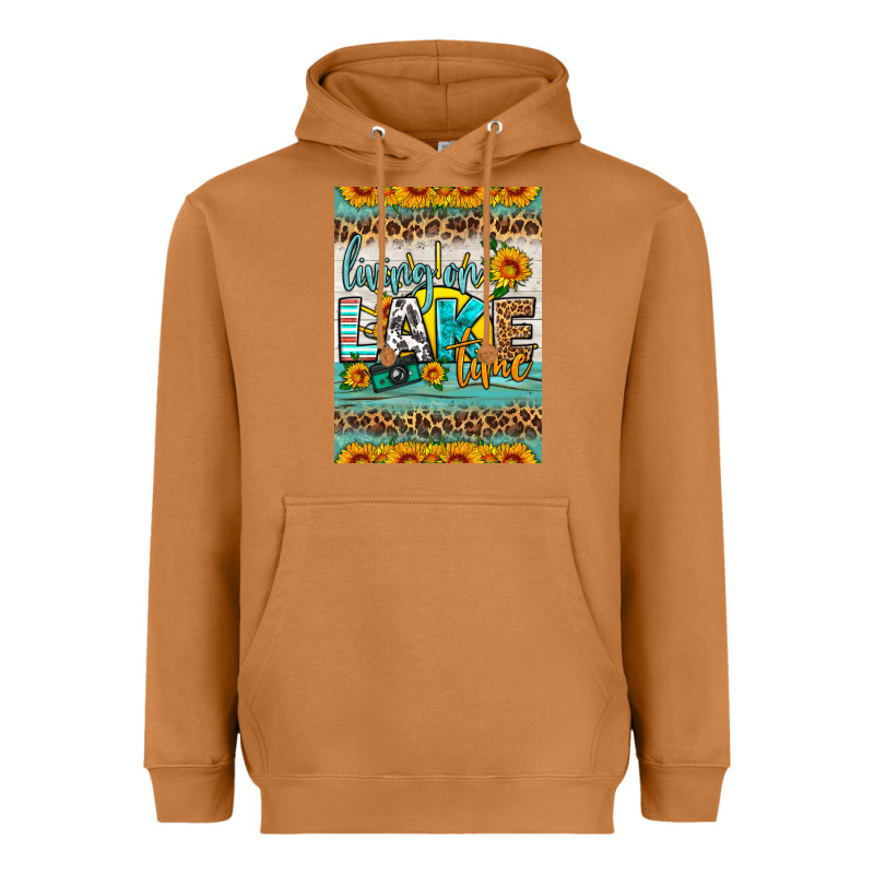 Living On Lake Time Air Freshener Heavyweight Hoodie by HRA Design Shop | Teevron