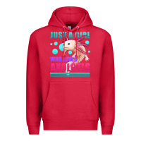 Cardinal just a girl who loves axolotls Premium Hoodie - Jasminsmagicworld