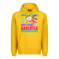 Lemon just a girl who loves axolotls Premium Hoodie - Jasminsmagicworld
