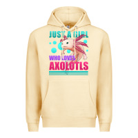Pina Colada just a girl who loves axolotls Premium Hoodie - Jasminsmagicworld