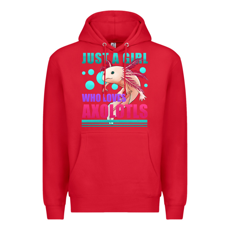 Just A Girl Who Loves Axolotls Premium Hoodie by Jasminsmagicworld | Teevron
