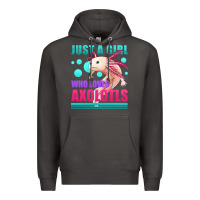 Smoke just a girl who loves axolotls Premium Hoodie - Jasminsmagicworld