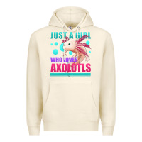 Tofu just a girl who loves axolotls Premium Hoodie - Jasminsmagicworld