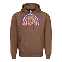 Chestnut Easter Floral Spring Rainbow Zipper Hoodie - RanaPortraitStore