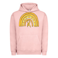 Pigment Salmon childhood cancer awareness rainbow Urban Hoodie - MaliasSmallBusiness