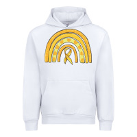 White childhood cancer awareness rainbow Urban Hoodie - MaliasSmallBusiness