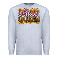 Heather Grey caffeine queen Premium Sweatshirt - HRA Design Shop