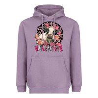 Lavender be my valentine holstein cow valentine's day Heavyweight Hoodie - FaDigitalArtStudio