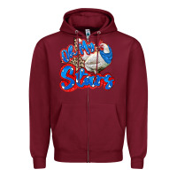 Burgundy oh my stars chicken Zipper Hoodie - Zillion Design Studio