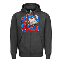 Charcoal Heather oh my stars chicken Zipper Hoodie - Zillion Design Studio