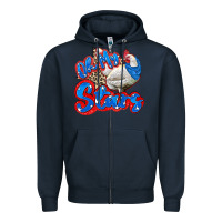 Navy oh my stars chicken Zipper Hoodie - Zillion Design Studio