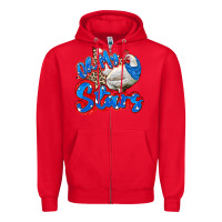 Red oh my stars chicken Zipper Hoodie - Zillion Design Studio