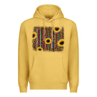Antique Gold sunflowers serape leopard Premium Hoodie - RanaPortraitStore