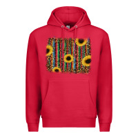 Cardinal sunflowers serape leopard Premium Hoodie - RanaPortraitStore