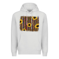 Dove Grey sunflowers serape leopard Premium Hoodie - RanaPortraitStore