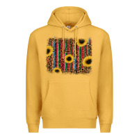 Mustard sunflowers serape leopard Premium Hoodie - RanaPortraitStore
