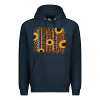 Navy sunflowers serape leopard Premium Hoodie - RanaPortraitStore