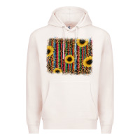 Pale Pink sunflowers serape leopard Premium Hoodie - RanaPortraitStore