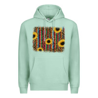 Seafoam sunflowers serape leopard Premium Hoodie - RanaPortraitStore