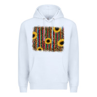 White sunflowers serape leopard Premium Hoodie - RanaPortraitStore