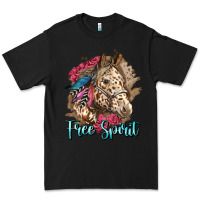 Black free spirit appaloosa horse Premium Tee - LillyAllenDesigns