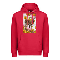 Cardinal Western Cute Baby Deer Fawn Premium Hoodie - LillyAllenDesigns