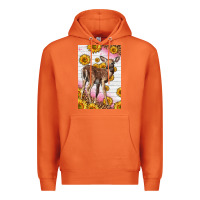 Carrot Western Cute Baby Deer Fawn Premium Hoodie - LillyAllenDesigns