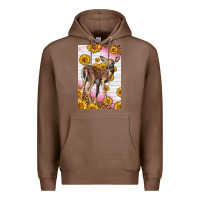 Chestnut Western Cute Baby Deer Fawn Premium Hoodie - LillyAllenDesigns