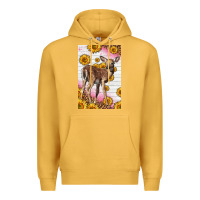 Mustard Western Cute Baby Deer Fawn Premium Hoodie - LillyAllenDesigns