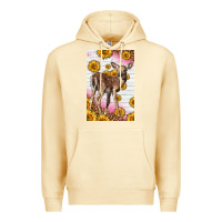 Pina Colada Western Cute Baby Deer Fawn Premium Hoodie - LillyAllenDesigns