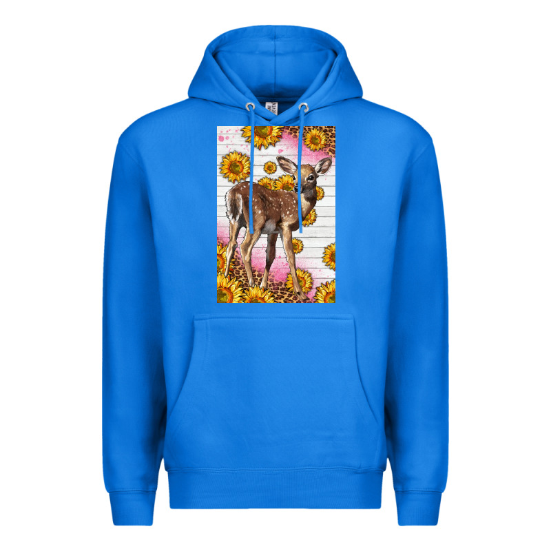 Western Cute Baby Deer Fawn Premium Hoodie by LillyAllenDesigns | Teevron