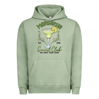 Pigment Oil Green margarita social club Urban Hoodie - MaliasSmallBusiness