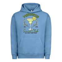 Pigment Pebble Blue margarita social club Urban Hoodie - MaliasSmallBusiness