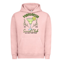 Pigment Salmon margarita social club Urban Hoodie - MaliasSmallBusiness