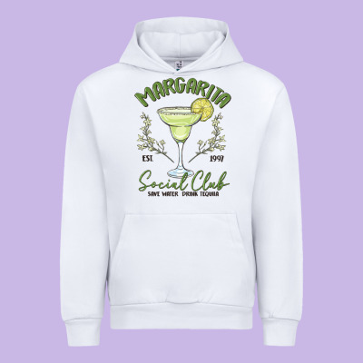 Margarita Social Club Urban Hoodie Designed By Maliassmallbusiness
