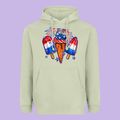 4th Of July Ice Creams Heavyweight Hoodie Designed By Neo Western